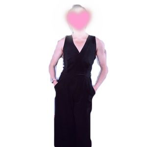 BLACK DRESS OVERALLS